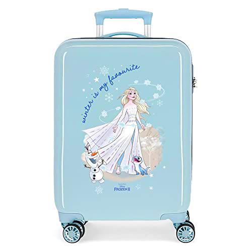 Disney Frozen Adventure of My Mind Maleta de Cabina Azul 34x55x20 cms Rígida ABS Cierre de combinación Lateral 32L 2,7 kgs 4 Ruedas Dobles Equipaje de Mano