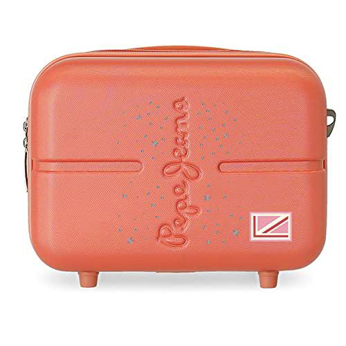 Pepe Jeans Jane Neceser Adaptable con Bandolera Rojo 29x21x15 cms Rígido ABS 9,14L