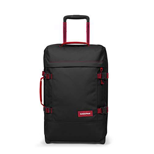 Eastpak Tranverz S Maleta, 51 cm, 42 L, Negro (Blakout Strip Red)