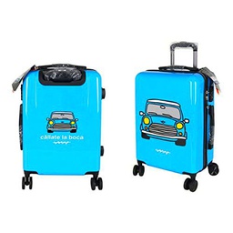 Cállate la Boca Maleta de Cabina Azul Coche 39 x 22 x 57 cm