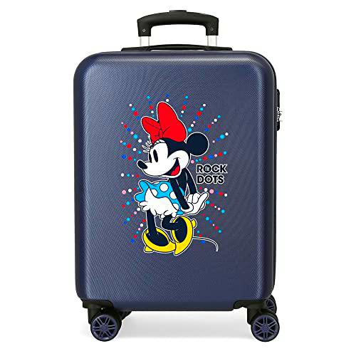 Disney Minnie Sunny Day Maleta de cabina Azul 37x55x20 cms Rígida ABS Cierre combinación 34L 2,6Kgs 4 Ruedas dobles Equipaje de Mano