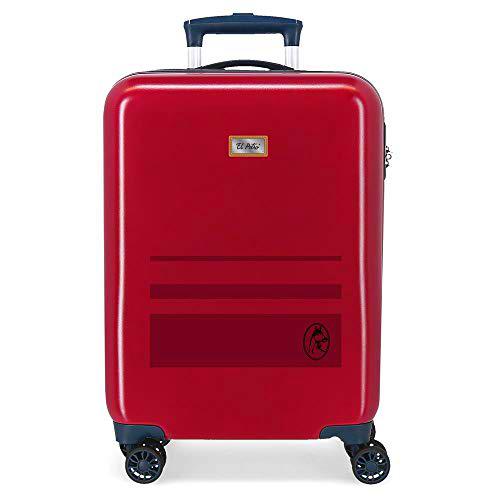 El Potro Chic Maleta de Cabina Rojo 38x55x20 cms Rígida ABS Cierre de combinación Lateral 41,8L 2,66 kgs 4 Equipaje de Mano