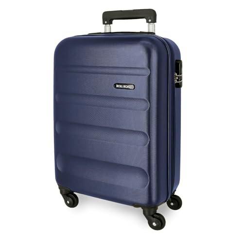 Roll Road Flex Maleta de Cabina Azul 35x55x20 cms Equipaje Mano Air Europa Rígida ABS Cierre de combinación Lateral 33L 2,78 kgs 4 Ruedas Dobles