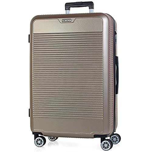 ITACA - Maleta de Viaje Grande rígida 4 Ruedas Trolley 76 cm de abs