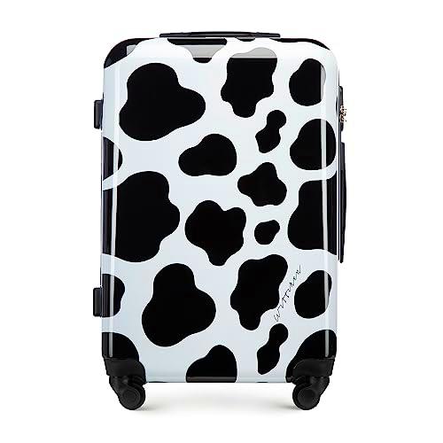 WITTCHEN Young Colección Maleta de Cabina Equipaje de Mano Maleta pequeña ABS con un Revestimiento de policarbonato Mango telescópico Talla S 34L Negro-Blanco