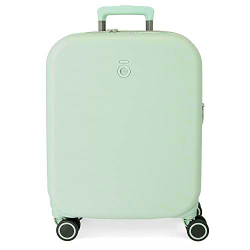 Enso Annie Maleta de cabina Verde 40x55x20 cms Rígida ABS Cierre TSA integrado 37L 2,74 kgs 4 Ruedas dobles Equipaje de Mano