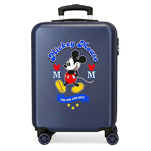 Disney Have a good day Mickey Maleta de cabina Azul 37x55x20 cms Rígida ABS Cierre combinación 34L 2,6Kgs 4 Ruedas dobles Equipaje de Mano