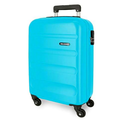 Roll Road Flex Maleta de Cabina Azul 35x55x20 cms Equipaje Mano Air Europa Rígida ABS Cierre de combinación Lateral 33L 2,78 kgs 4 Ruedas Dobles