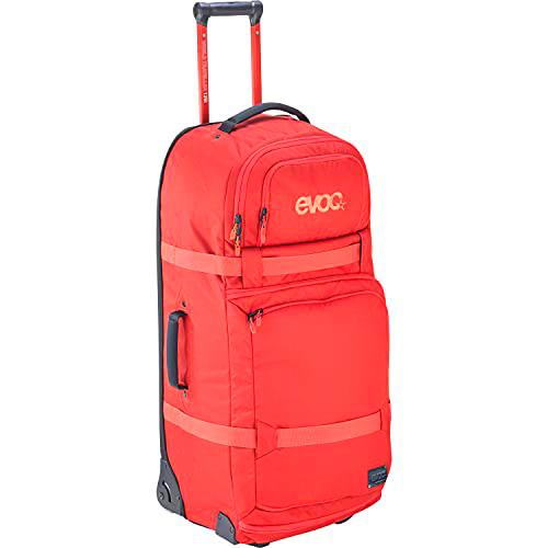 EVOC World Traveller 125l Bolsa de Viaje con Ruedas para Viajes Perfectamente organizados (asa telescópica