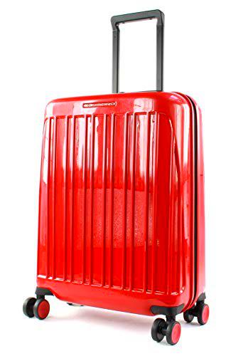 PIQUADRO Seeker Maleta de Cabina 4 Ruedas 55 cm, Rojo