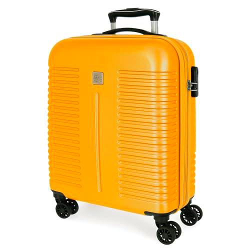 Roll Road India Maleta de Cabina Rosa 40x55x20 cms Rígida ABS Cierre TSA 44L 2,74 kgs 4 Ruedas Dobles Equipaje Mano