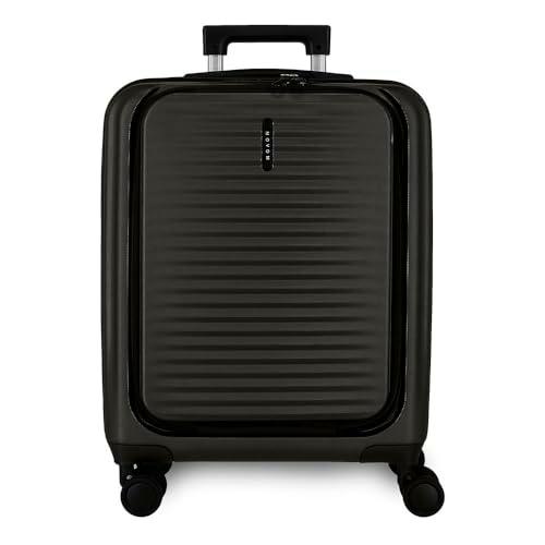 Movom Dayton Maleta de Cabina Negro 40x55x20 cms Rígida ABS Cierre TSA 39,2L 3,14 kgs 4 Ruedas Dobles Equipaje Mano