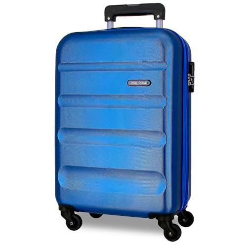 Roll Road Flex Maleta de Cabina Azul 35x55x20 cms Equipaje Mano Air Europa Rígida ABS Cierre de combinación Lateral 33L 2,78 kgs 4 Ruedas Dobles