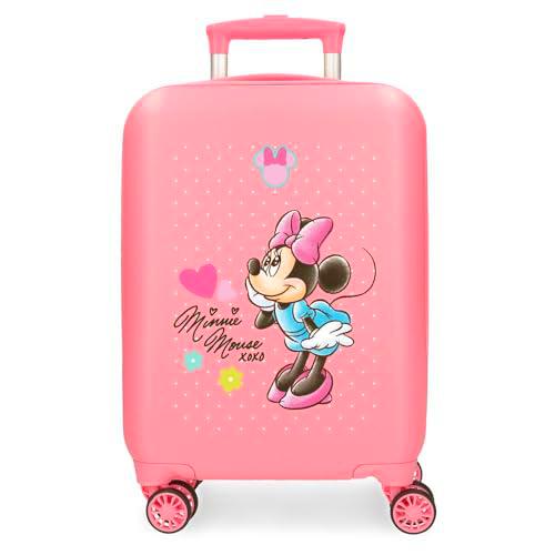 Joumma Disney Minnie Imagine Maleta de Cabina Rosa 33x50x20 cms Rígida ABS Cierre de combinación Lateral 28,4L 2 kgs 4 Ruedas Dobles Equipaje Mano