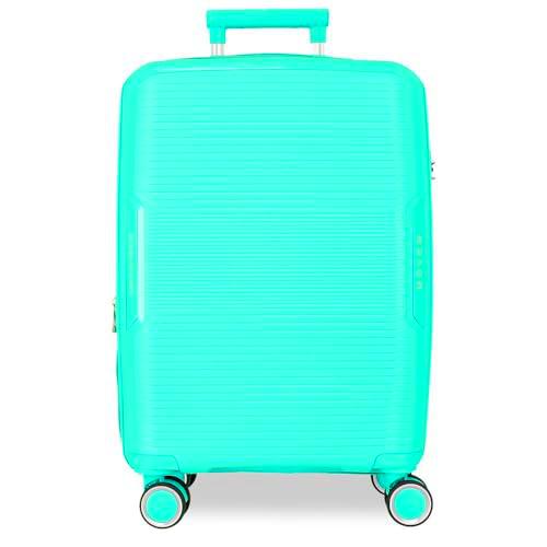 Movom Inari Maleta de Cabina Azul 40x55x20 cms Rígida Polipropileno Cierre TSA 37L 2,68 kgs 4 Ruedas Dobles Equipaje Mano