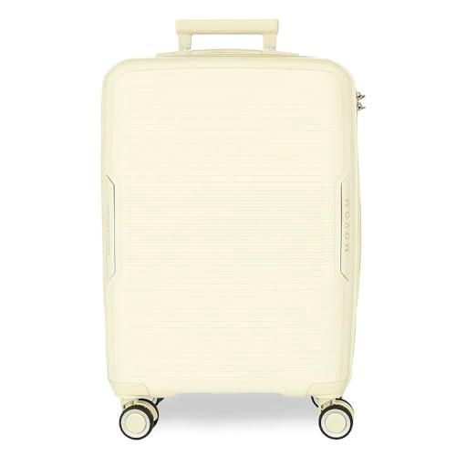 Movom Inari Maleta de Cabina Blanco 40x55x20 cms Rígida Polipropileno Cierre TSA 37L 2,68 kgs 4 Ruedas Dobles Equipaje Mano