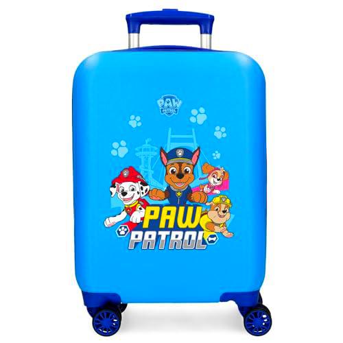 Patrulla Canina Paw Patrol Always Heroic Maleta de Cabina Azul 33x50x20 cms Rígida ABS Cierre de combinación Lateral 28,4L 2 kgs 4 Ruedas Dobles Equipaje Mano