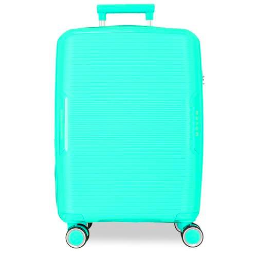 Movom Inari Maleta de Cabina Azul 40x55x20 cms Rígida Polipropileno Cierre TSA 37L 2,68 kgs 4 Ruedas Dobles Equipaje Mano