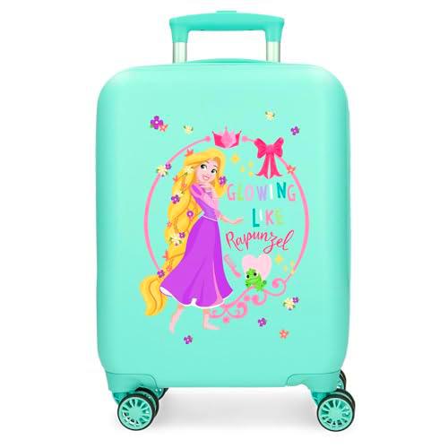 Joumma Disney Princess Celebration Maleta de Cabina Azul 33x50x20 cms Rígida ABS Cierre de combinación Lateral 28,4L 2 kgs 4 Ruedas Dobles Equipaje Mano