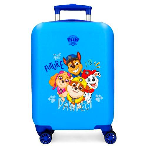 Patrulla Canina Paw Patrol Playful Outdoors Maleta de Cabina Azul 33x50x20 cms Rígida ABS Cierre de combinación Lateral 28,4L 2 kgs 4 Ruedas Dobles Equipaje Mano