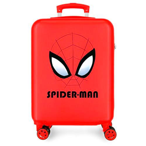 Joumma Marvel Spiderman Authentic Maleta de Cabina Rojo 38x55x20 cms Rígida ABS Cierre de combinación Lateral 35L 2 kgs 4 Ruedas Dobles Equipaje Mano