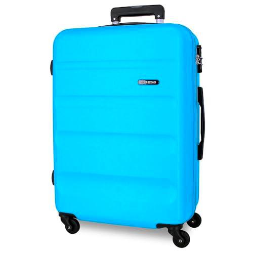 Roll Road Flex Maleta Grande Azul 51x74x28 cms Rígida ABS Cierre combinación 91L 3,8Kgs 4 Ruedas