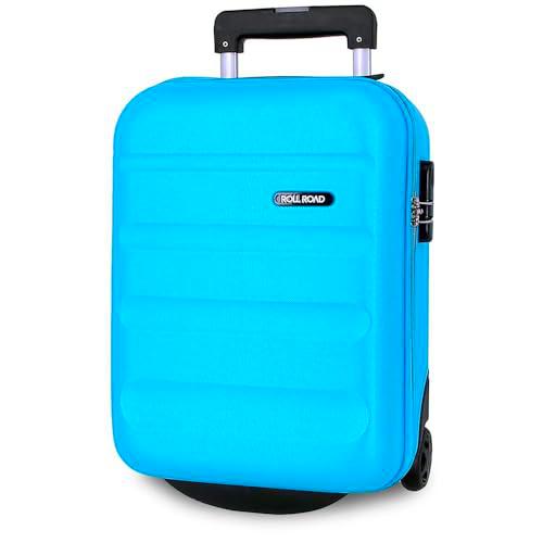 Roll Road Flex Maleta de Cabina Azul 31x40x20 cms Rígida ABS Cierre de combinación Lateral 33L 2,46 kgs 4 Ruedas Dobles Equipaje Mano