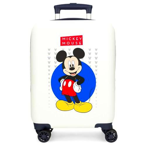 Joumma Disney Minnie Enjoy The Day Maleta de Cabina Blanco 33x50x20 cms Rígida ABS Cierre de combinación Lateral 28,4L 2 kgs 4 Ruedas Dobles Equipaje Mano