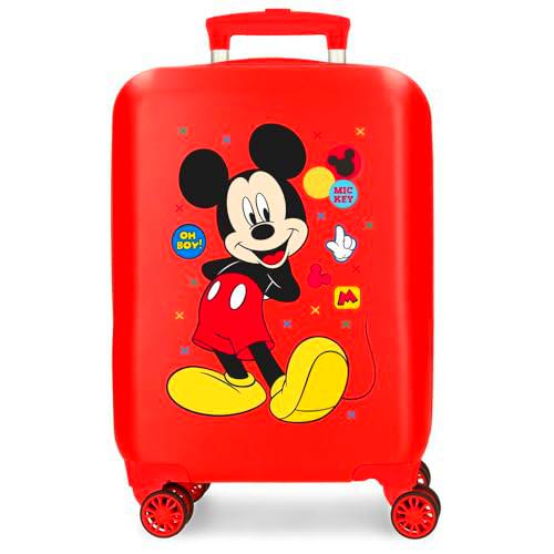 Joumma Disney Minnie Enjoy The Day Maleta de Cabina Rojo 33x50x20 cms Rígida ABS Cierre de combinación Lateral 28,4L 2 kgs 4 Ruedas Dobles Equipaje Mano