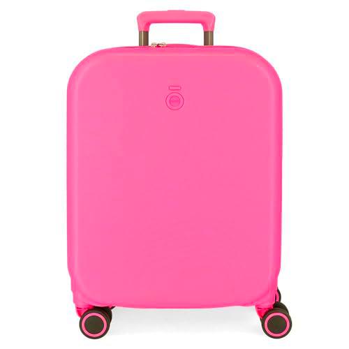 Enso Annie Maleta de Cabina Rosa 40x55x20 cms Rígida ABS Cierre TSA Integrado 37L 3,22 kgs 4 Ruedas Dobles Equipaje Mano