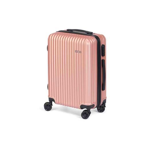 BigBuy Home Maleta de Cabina Rosa 38 x 57 x 23 cm Rayas