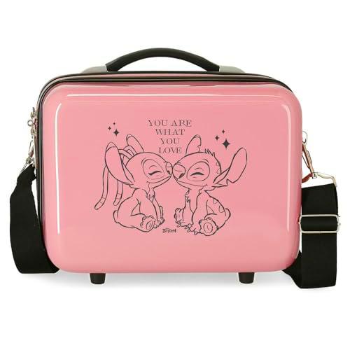 Joumma Disney Stitch You Love Nececer Adaptable Rosa 29x21x15 cms Rígido ABS 9,14L 0,8 kgs