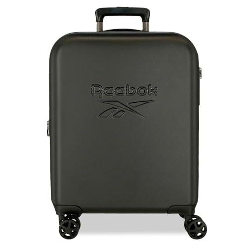 Reebok Franklin Maleta de Cabina Negro 40x55x20 cms Rígida ABS Cierre TSA 37L 2,78 kgs 4 Ruedas Dobles Equipaje Mano by Joumma Bags