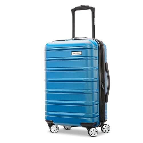 Samsonite Omni 2 - Equipaje expandible rígido con Spinners | Azul Caribe | 22 x 14 x 9 Pulgadas