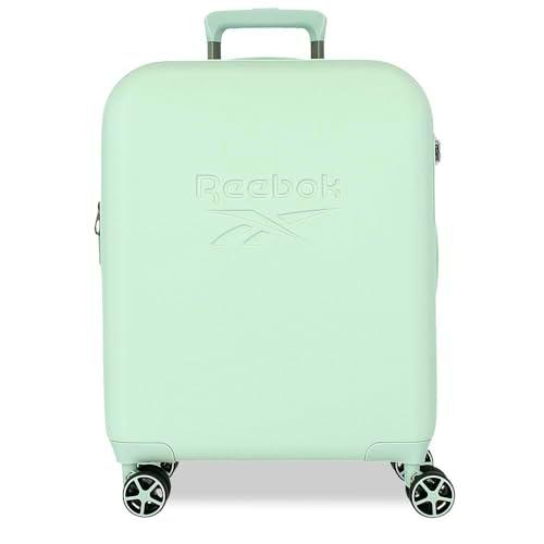 Reebok Franklin Maleta de Cabina Verde 40x55x20 cms Rígida ABS Cierre TSA 37L 2,78 kgs 4 Ruedas Dobles Equipaje Mano by Joumma Bags