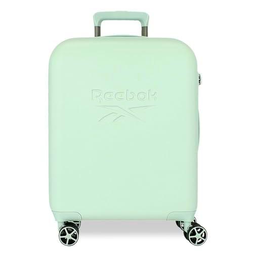 Reebok Franklin Maleta de Cabina Verde 40x55x20 cms Rígida ABS Cierre TSA 37L 2,56 kgs 4 Ruedas Dobles Equipaje Mano by Joumma Bags