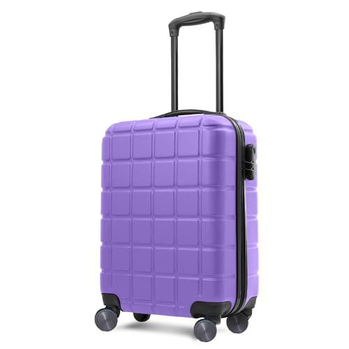 AVIO Atlas - Maleta de Cabina Ligera, Lila, 55 cm, Maletas rígidas Modernas