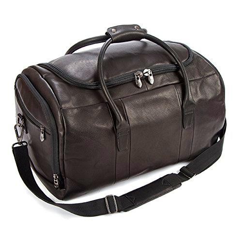 Falcon Falcon Colombian Leather Weekend Bag | Hand Luggage Perfect for Travelling Black FI6707 Equipaje de Mano