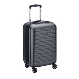 Delsey SEGUR 2.0: Maleta Cabina 4 Ruedas Dobles 55CM, Negro